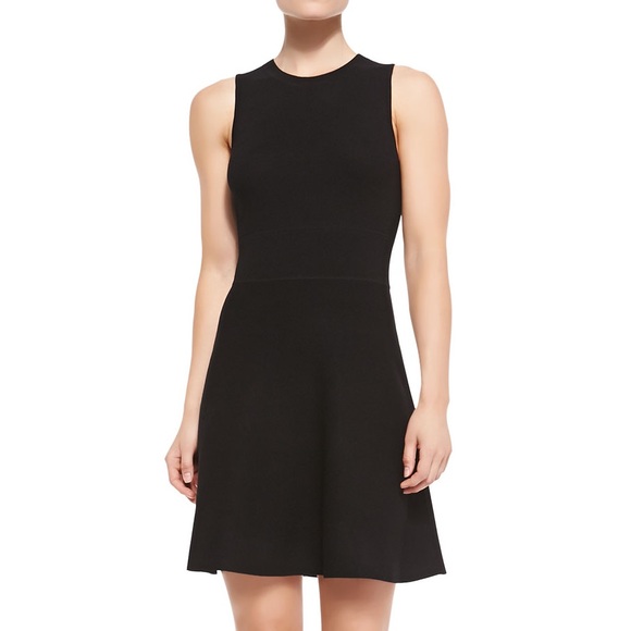 Theory Prosecco Maysen Knit Sleeveless Cutout Back Dress Black Retail $345 L - Picture 4 of 14